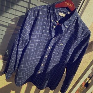 Lacoste Mens size XL long sleeve button down shirt